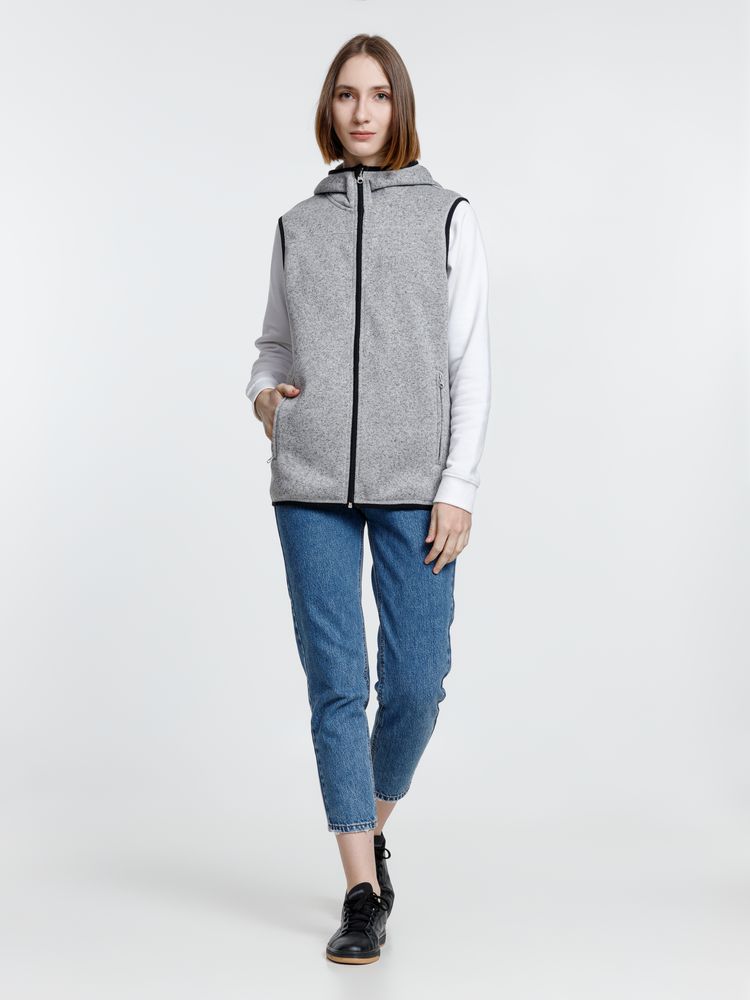 Жилет с капюшоном унисекс Gotland, серый — изображение 17