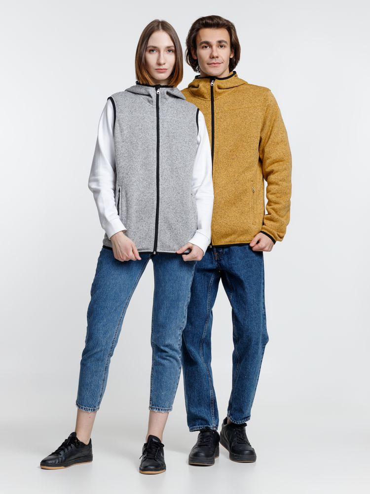 Жилет с капюшоном унисекс Gotland, серый — изображение 18