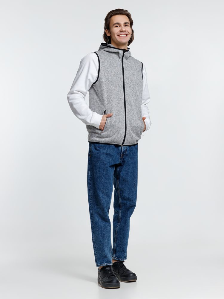 Жилет с капюшоном унисекс Gotland, серый — изображение 11