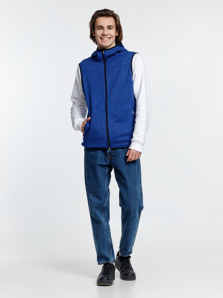 Жилет с капюшоном унисекс Gotland, синий — изображение 11