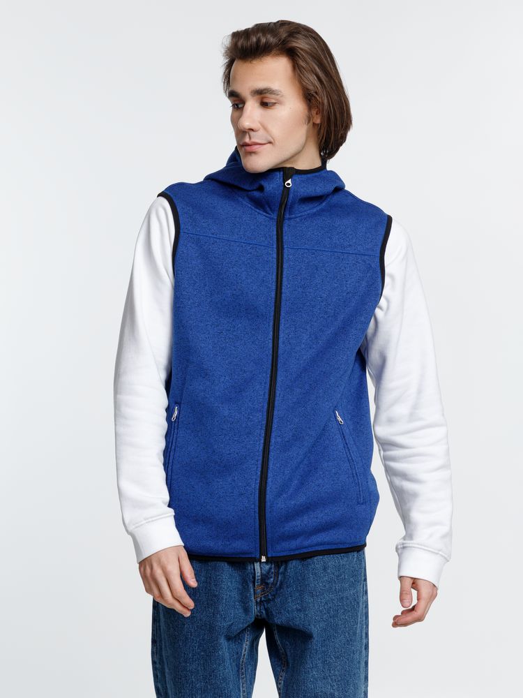 Жилет с капюшоном унисекс Gotland, синий — изображение 8