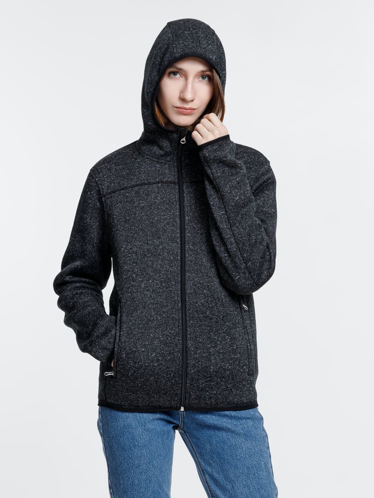 Куртка с капюшоном унисекс Gotland, черная — изображение 11