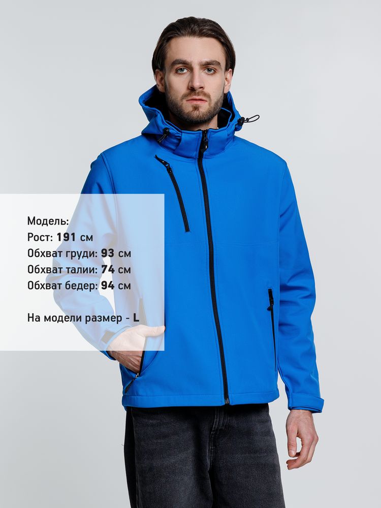 Куртка софтшелл мужская Zagreb, ярко-синяя — изображение 7