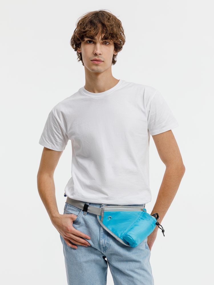 Сумка поясная с отделением для бутылки Waterun, голубая — изображение 7