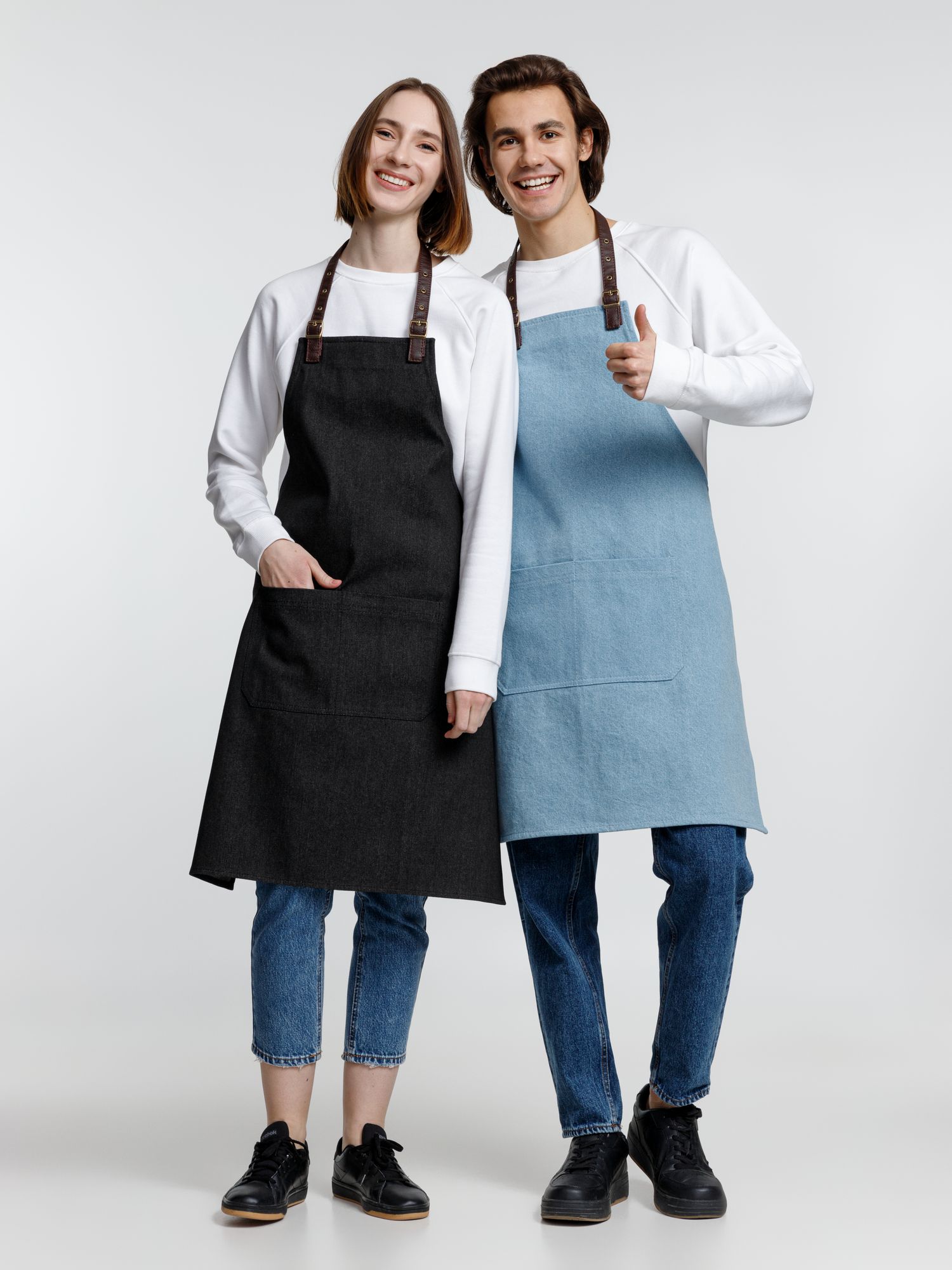 Фартук Denim Team, голубой джинс — изображение 9