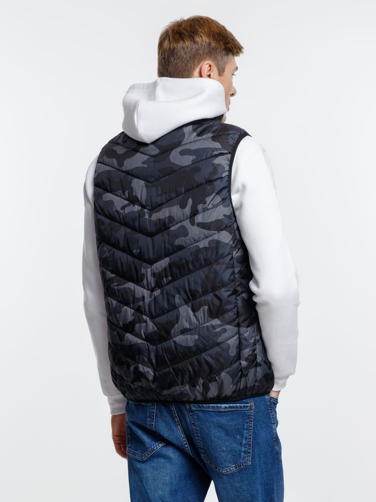 Жилет с подогревом Thermalli Valmorel, серый камуфляж — изображение 14