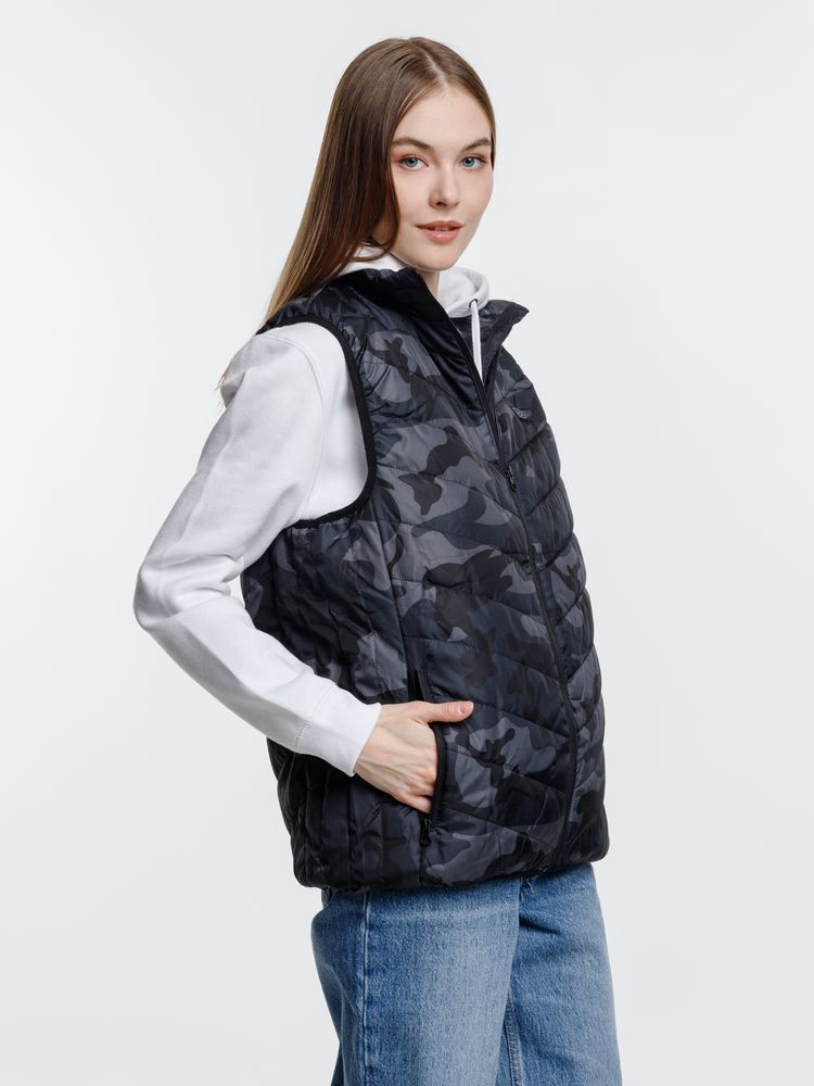 Жилет с подогревом Thermalli Valmorel, серый камуфляж — изображение 17