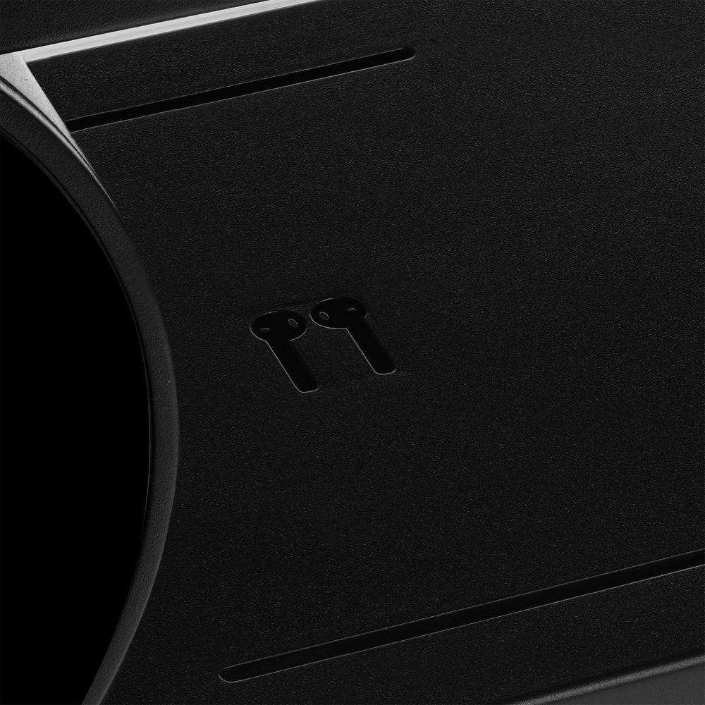 Станция беспроводной зарядки с часами fullStack, черная — изображение 9