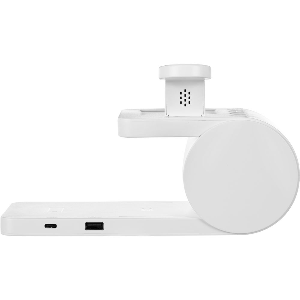 Станция беспроводной зарядки с часами fullStack, белая — изображение 5