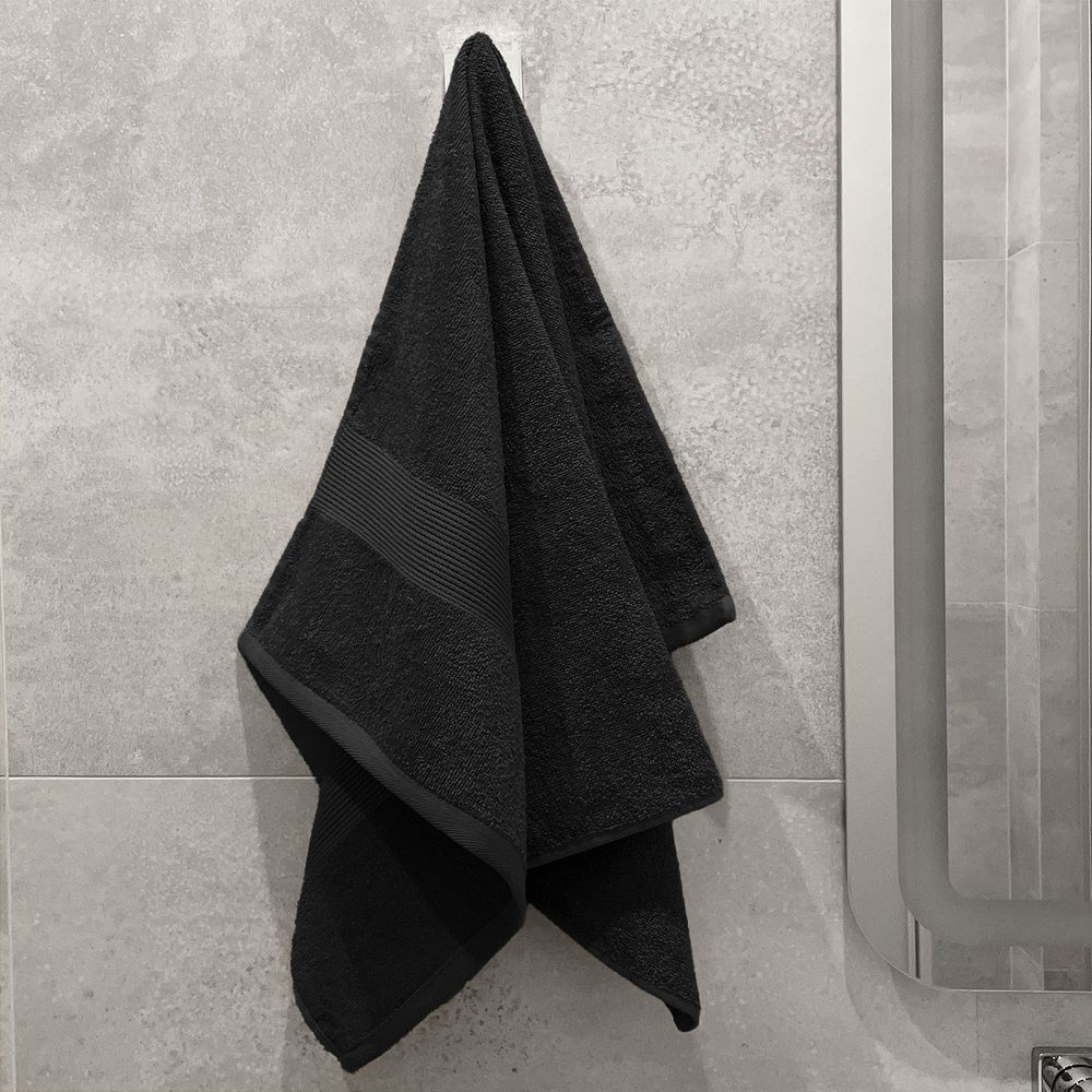 Полотенце махровое «Тиффани», малое, черное — изображение 6