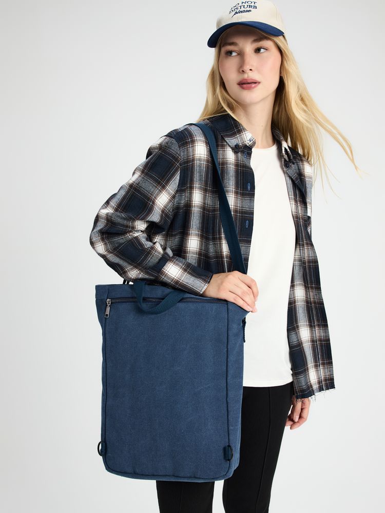 Рюкзак-шопер Casual, синий — изображение 14