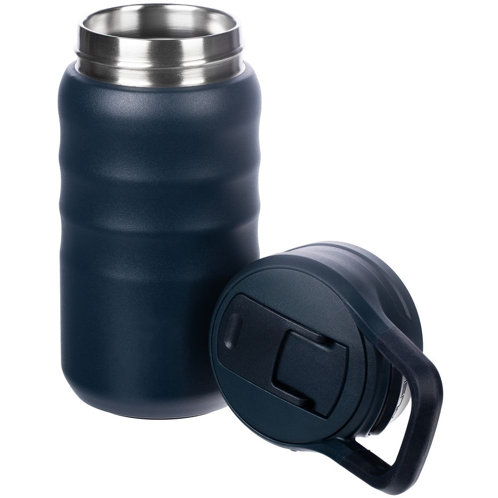 Термобутылка Fujisan 2.0 без логотипа, темно-синяя — изображение 6