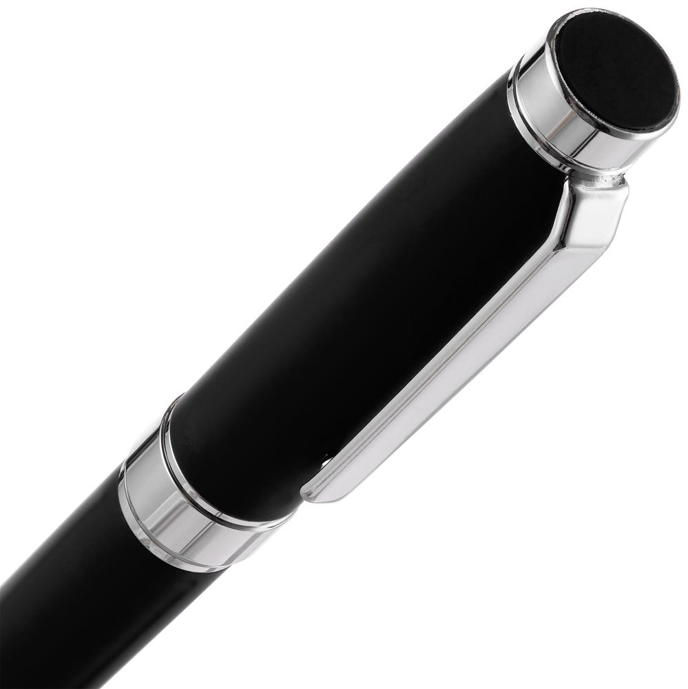 Ручка шариковая Broad Ring Soft Touch, черная — изображение 5