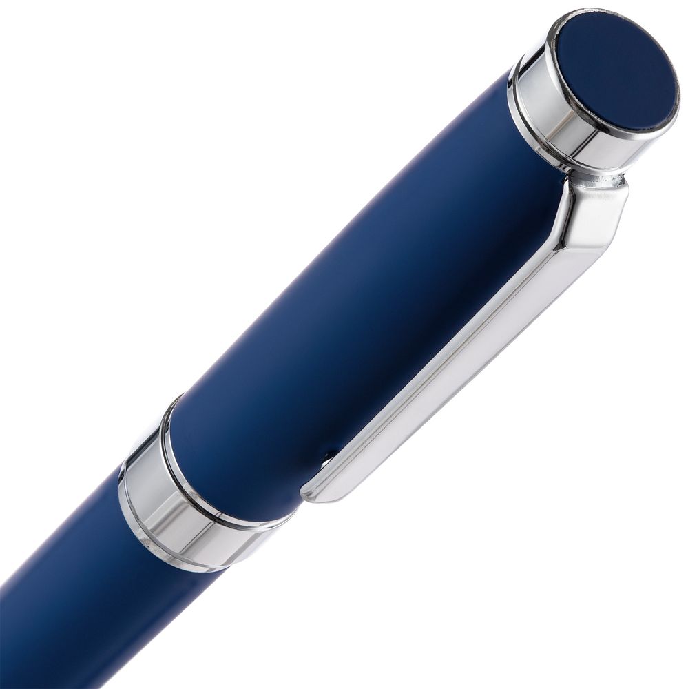 Ручка шариковая Broad Ring Soft Touch, темно-синяя — изображение 5