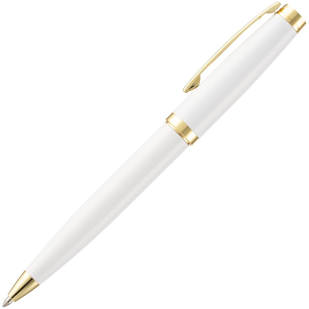 Ручка шариковая Letra Gold, глянцевая, белая — изображение 4