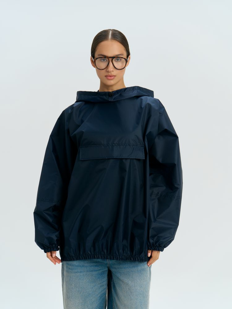 Дождевик-анорак Alatau, укороченный, темно-синий, единый размер — изображение 13