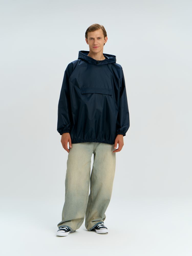 Дождевик-анорак Alatau, укороченный, темно-синий, единый размер — изображение 11