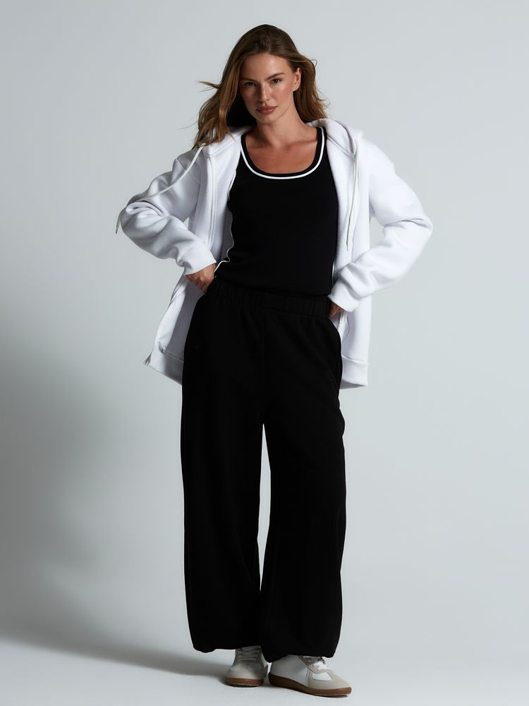 Толстовка унисекс оверсайз Zippy, белая — изображение 8