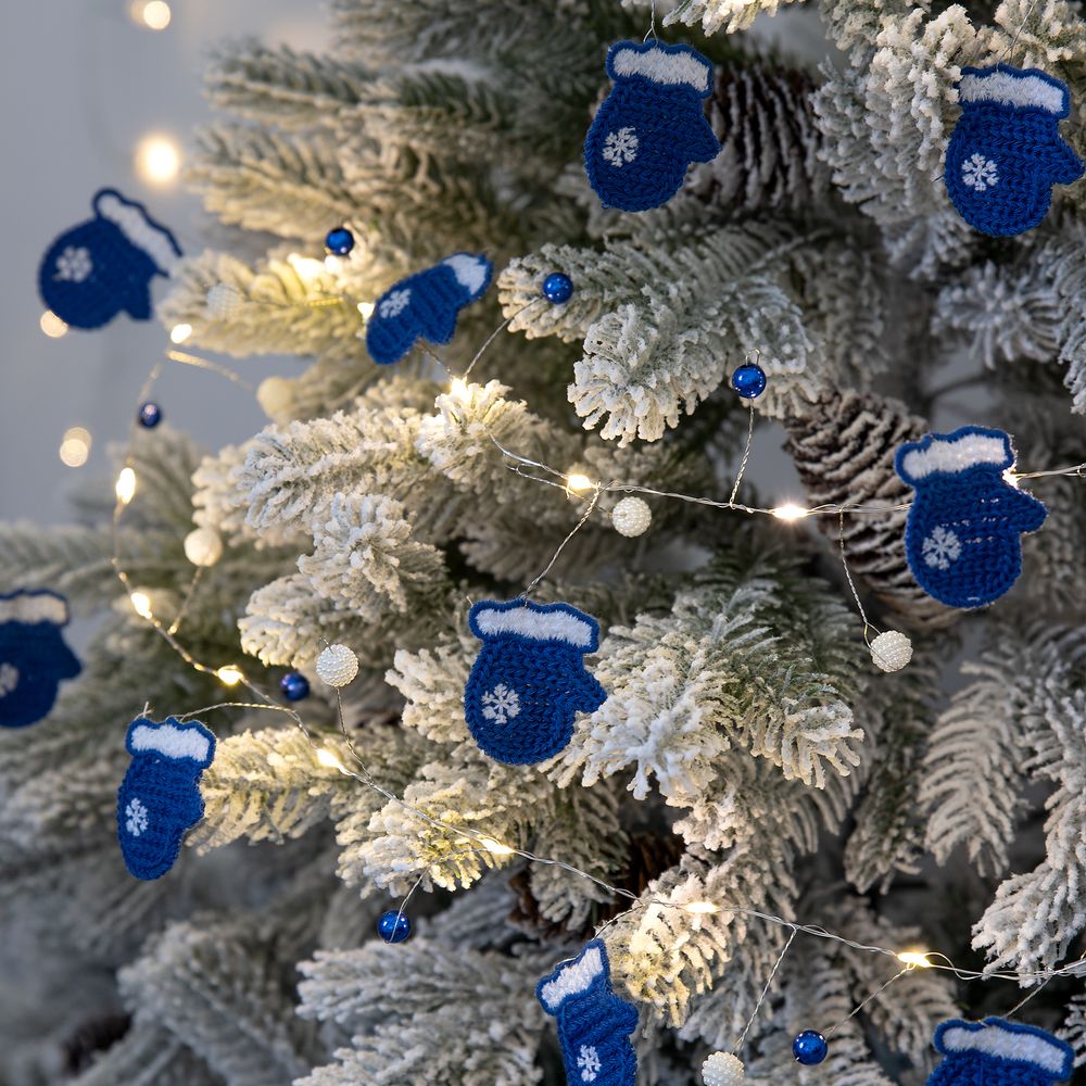 Гирлянда Merry Mittens, синяя — изображение 3