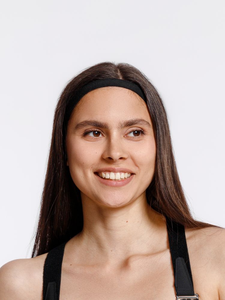 Повязка-резинка на голову Headway, черная — изображение 6