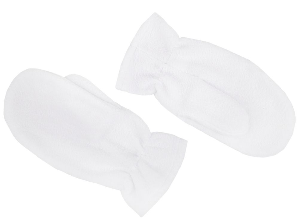 Варежки Fleecy, белые — изображение 4