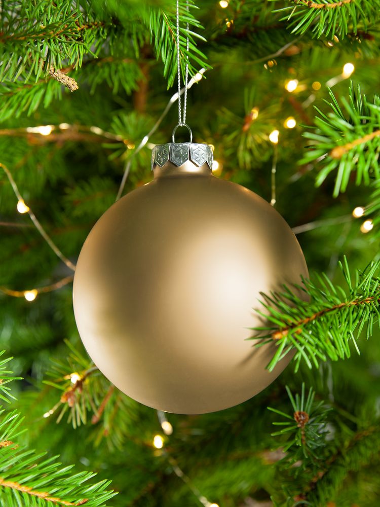 Елочный шар Finery Matt, 10 см, матовый золотистый — изображение 7