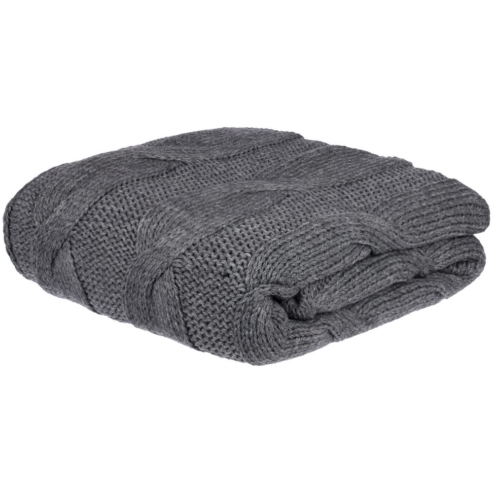 Плед Snefald, серый (маренго меланж) — изображение 3