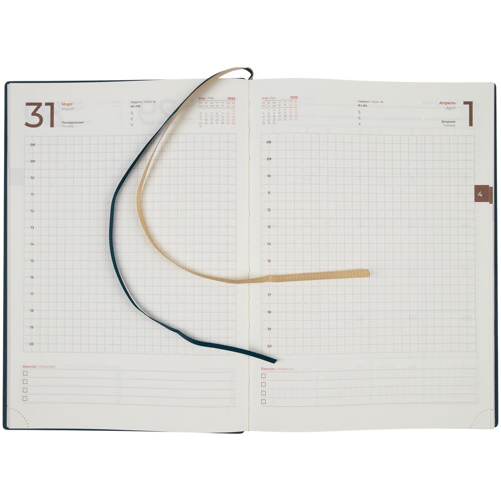 Ежедневник Ronda, датированный, сине-зеленый — изображение 12