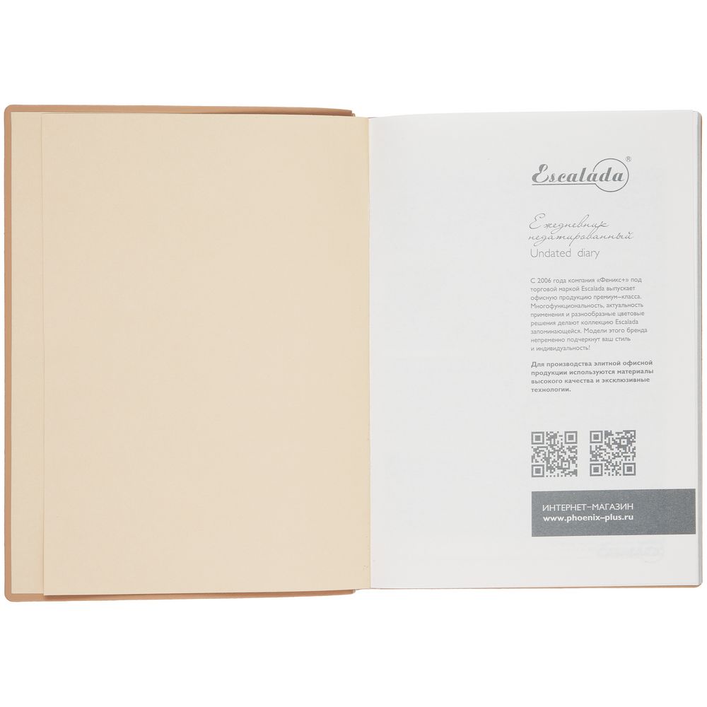 Ежедневник Anaconda, недатированный, золотистый — изображение 9