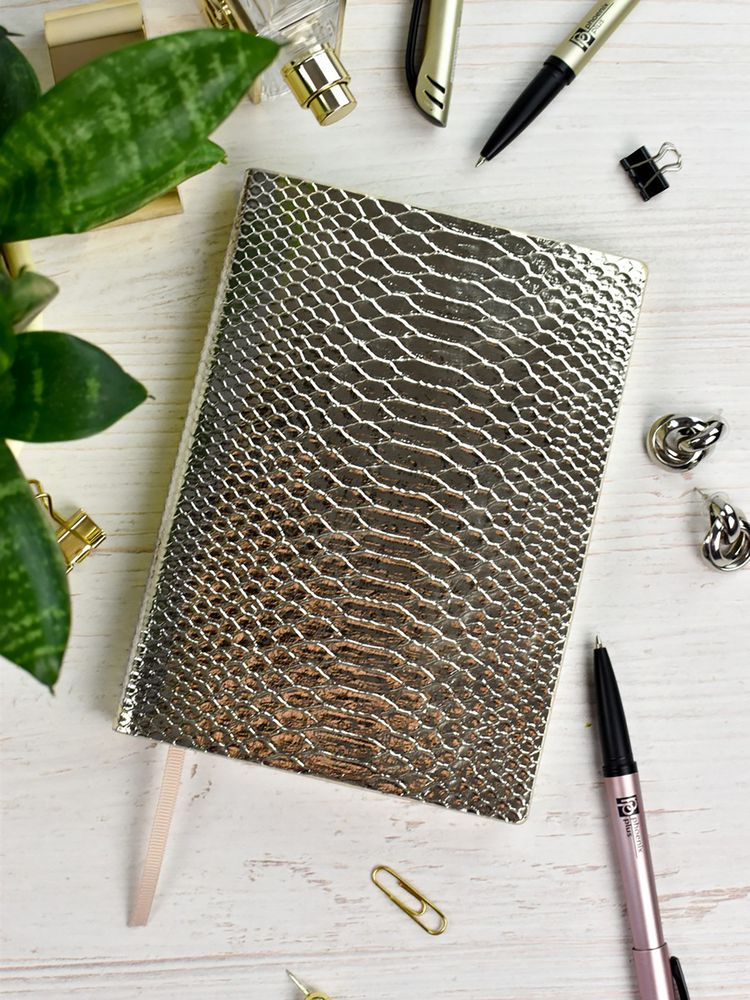 Ежедневник Anaconda, недатированный, золотистый — изображение 7