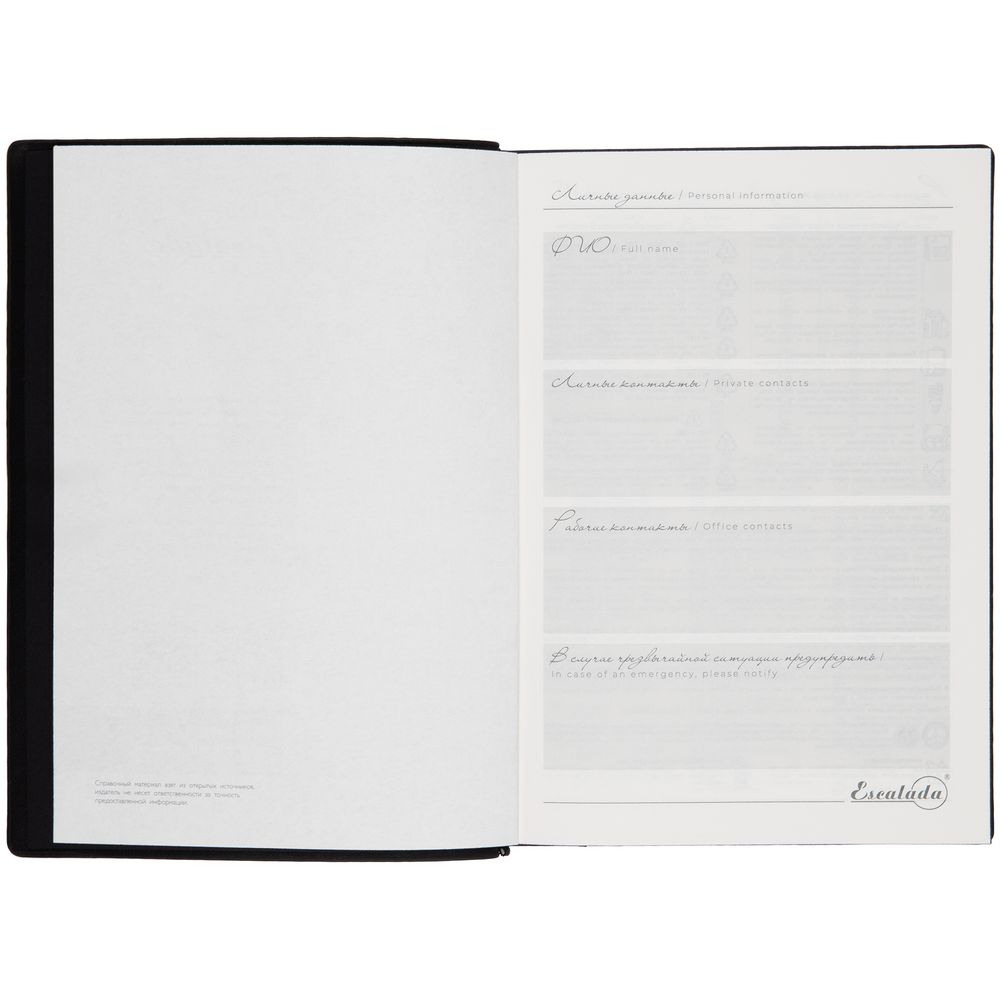 Ежедневник Anaconda, недатированный, серый — изображение 12