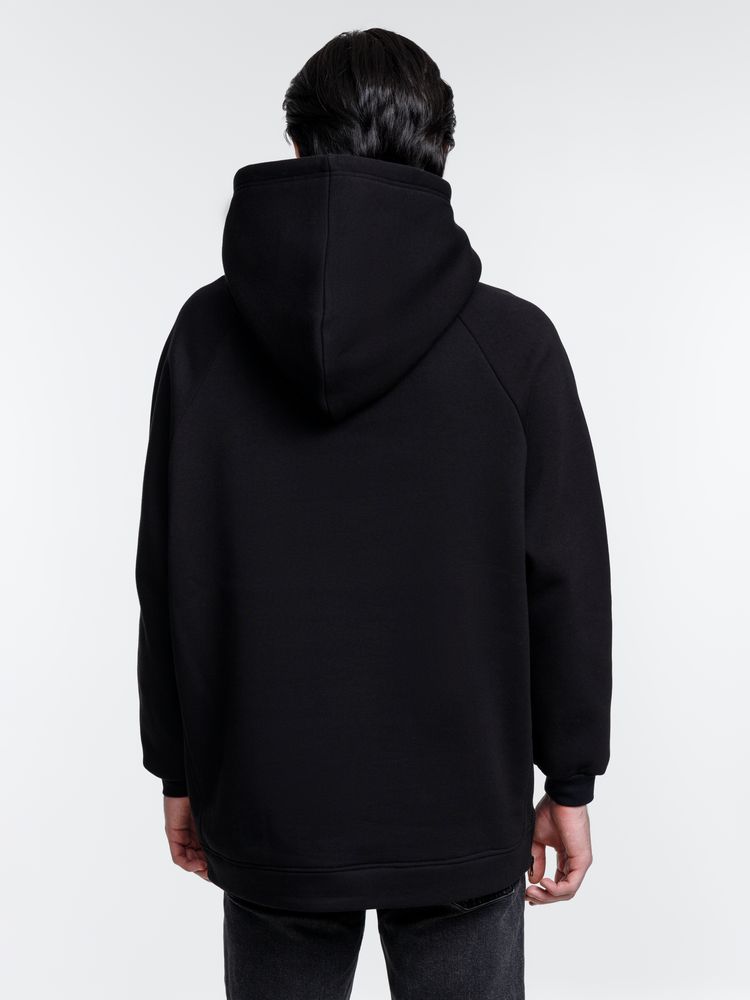 Худи унисекс оверсайз Easy Street, черное — изображение 13