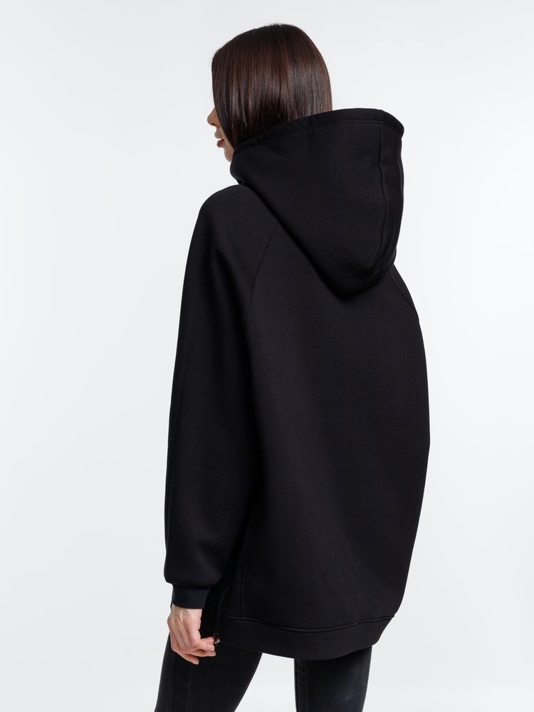 Худи унисекс оверсайз Easy Street, черное — изображение 8