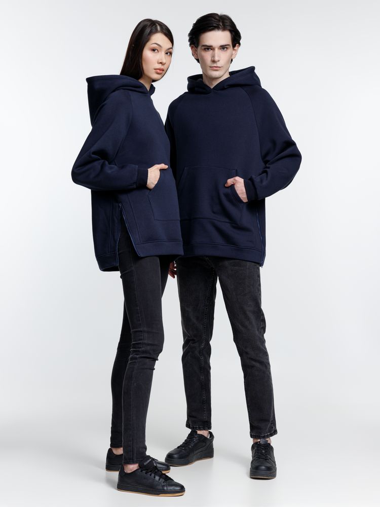 Худи унисекс оверсайз Easy Street, темно-синее — изображение 14