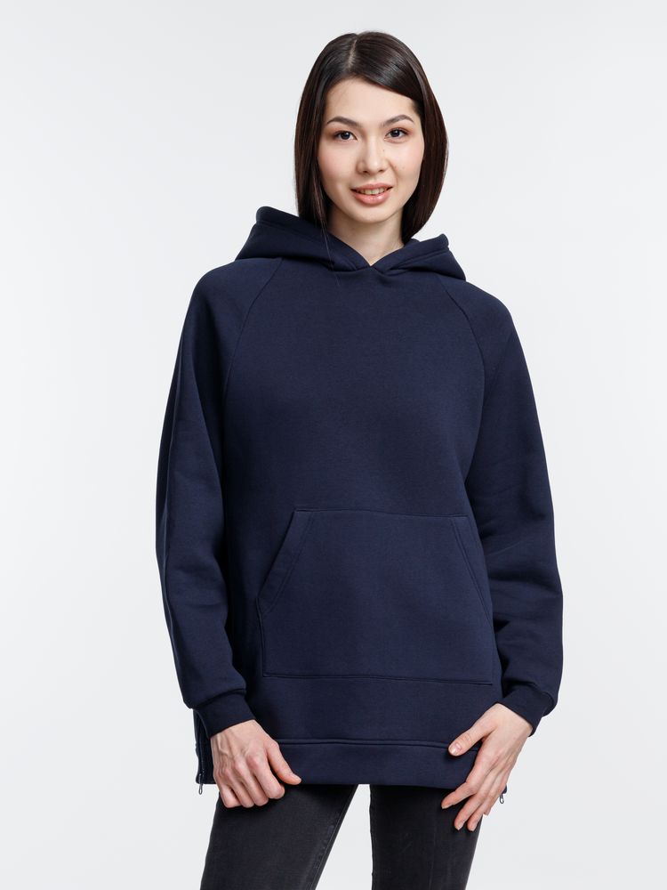 Худи унисекс оверсайз Easy Street, темно-синее — изображение 11