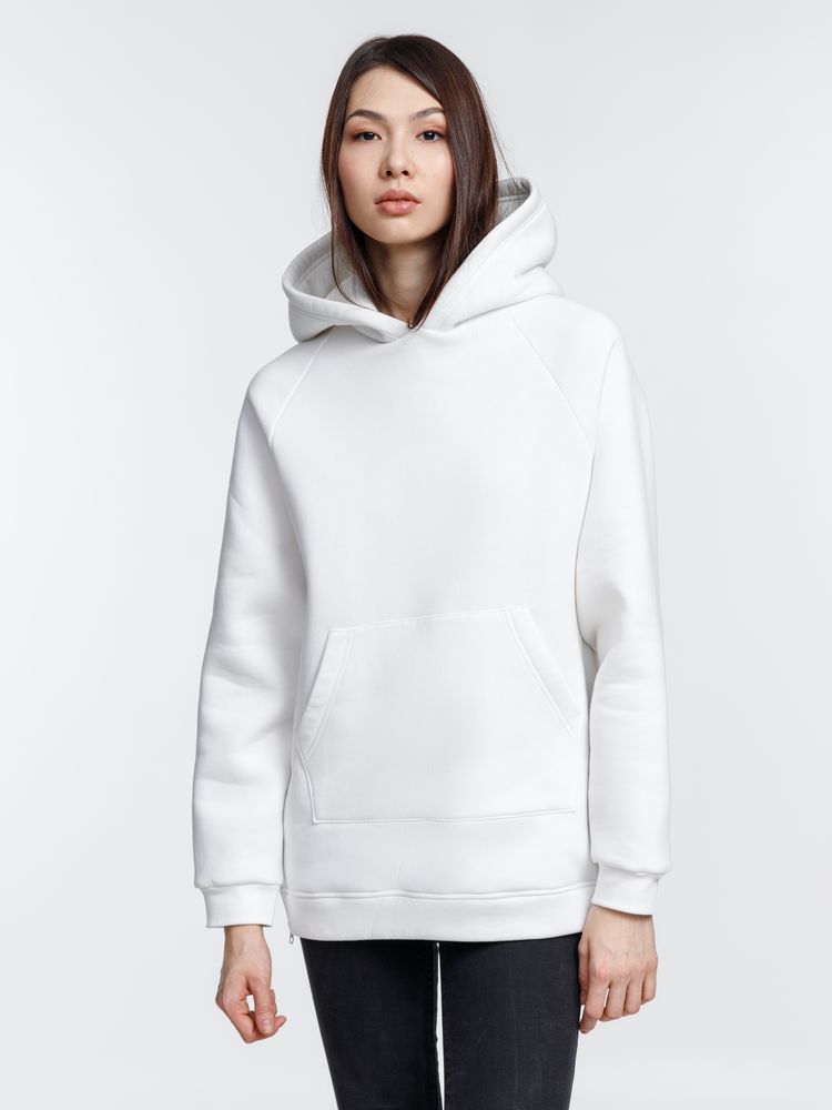 Худи унисекс оверсайз Easy Street, молочно-белое — изображение 13