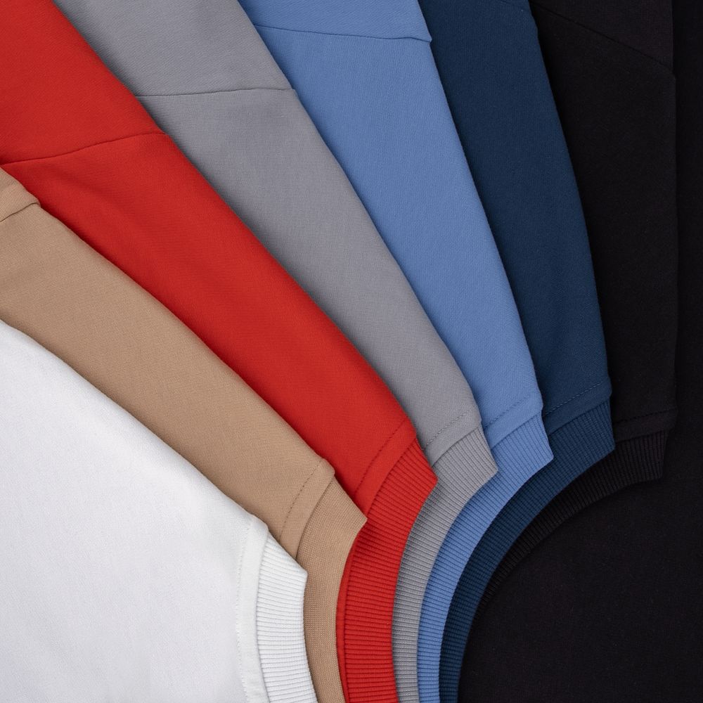 Футболка оверсайз с двойным рукавом Kosmos, темно-синяя — изображение 6