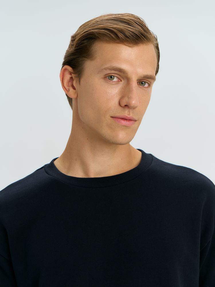 Свитшот оверсайз унисекс Omnifit, черный — изображение 10