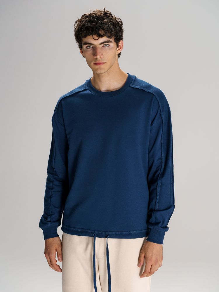 Свитшот унисекс Vozduh, темно-синий — изображение 10