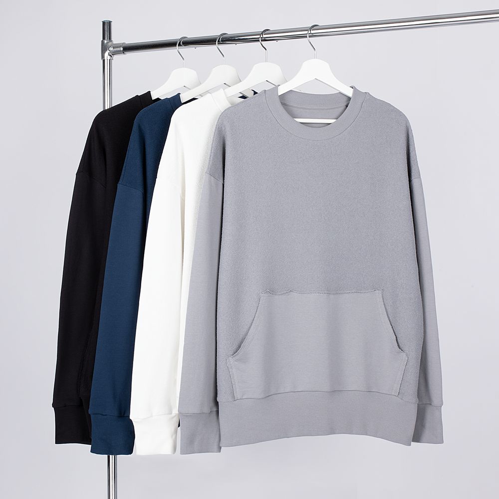 Свитшот оверсайз унисекс Vozduh, молочно-белый — изображение 4