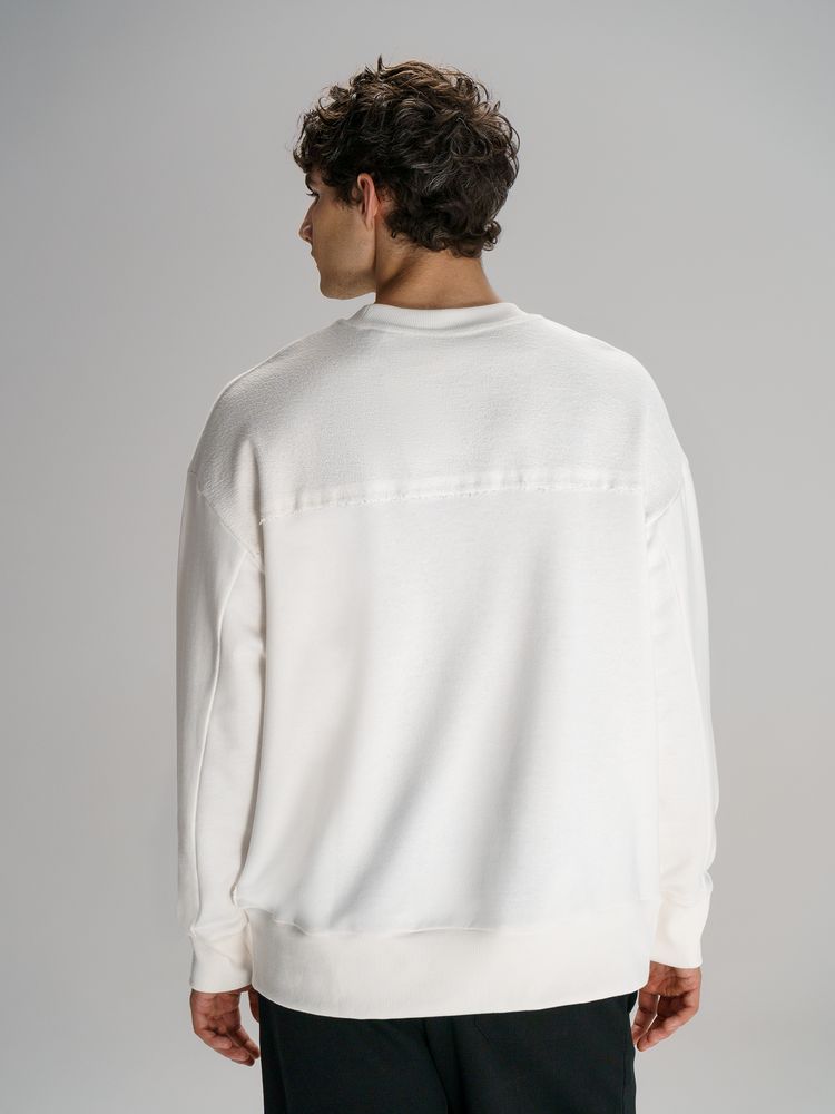 Свитшот оверсайз унисекс Vozduh, молочно-белый — изображение 10