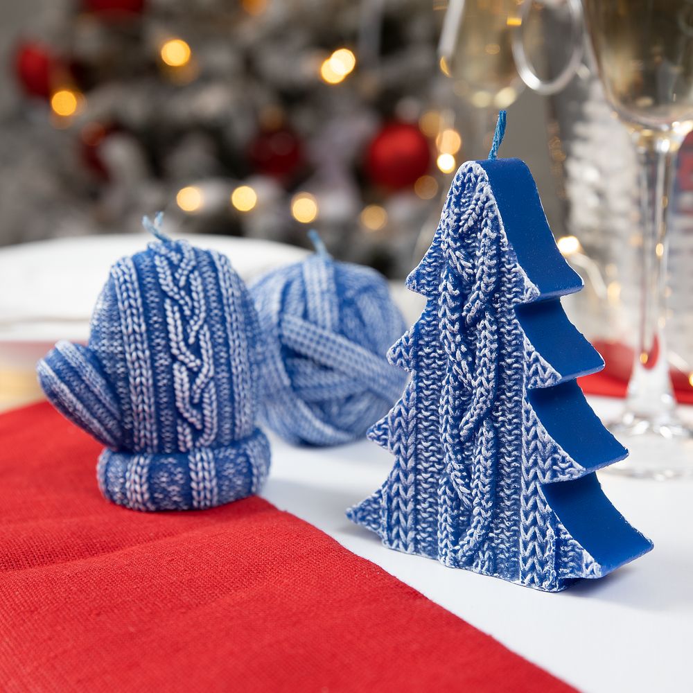 Свеча Kniteam, варежка, синяя — изображение 6