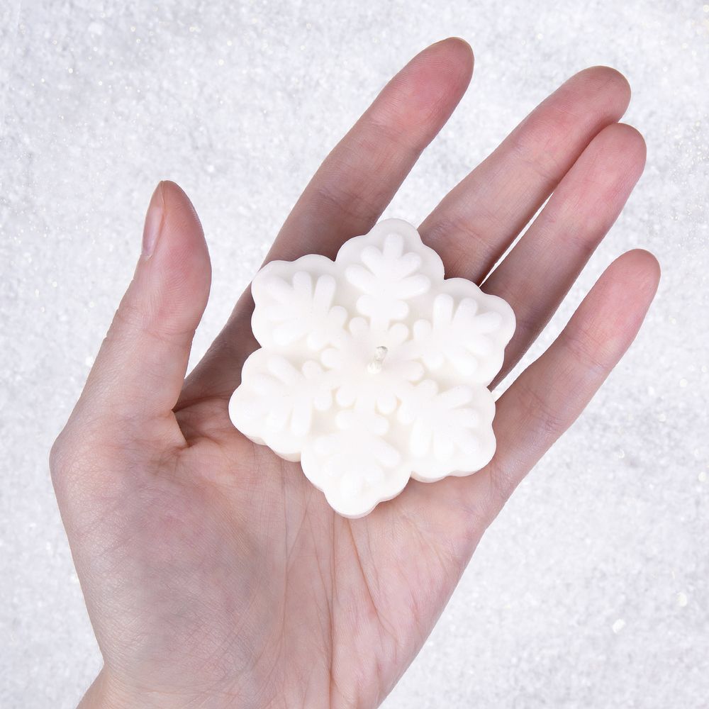 Свеча Snowlight 3, белая, 6 см — изображение 3