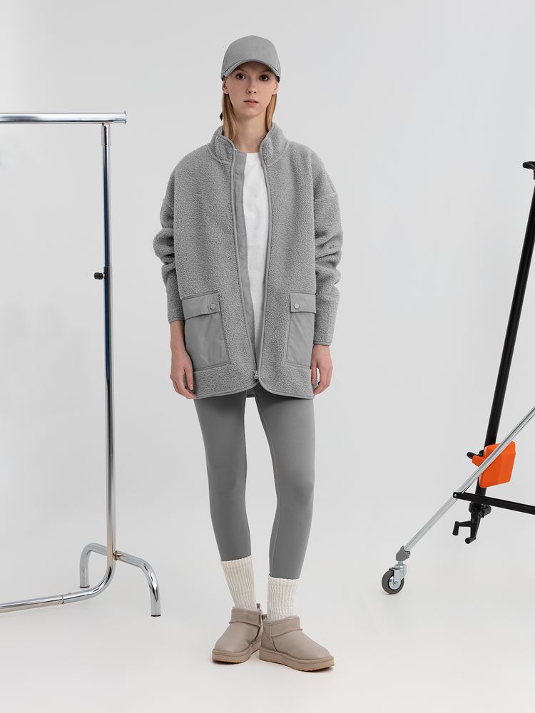 Куртка унисекс Oblako, светло-серая — изображение 12