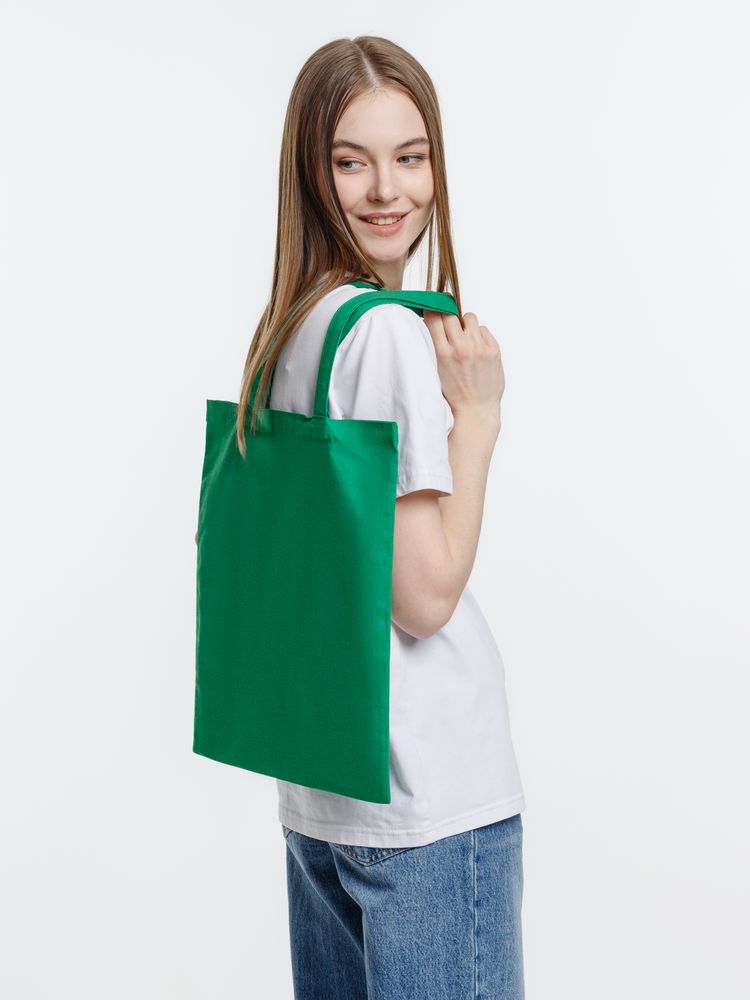 Холщовая сумка Neat 140, зеленая — изображение 6