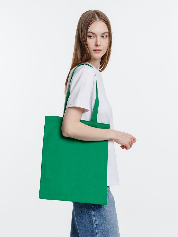 Холщовая сумка Neat 140, зеленая — изображение 5