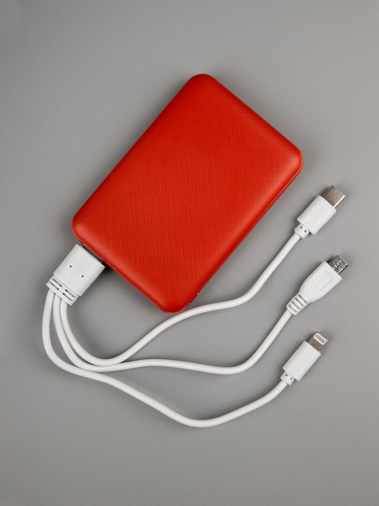 Внешний аккумулятор Uniscend Full Feel Type-C 5000 мАч, красный — изображение 7