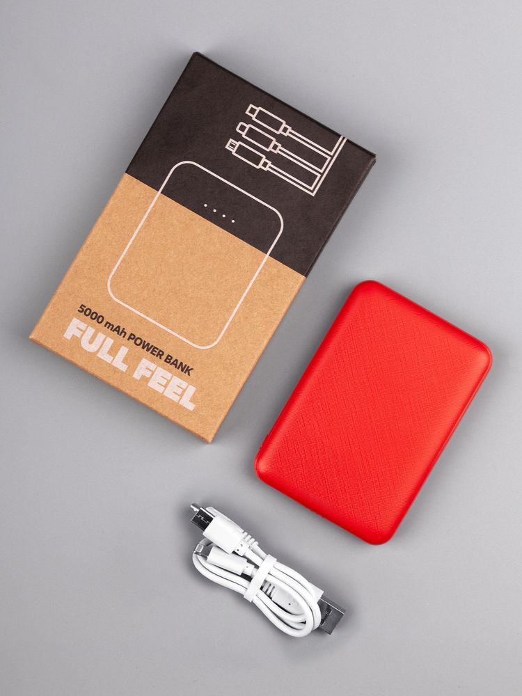 Внешний аккумулятор Uniscend Full Feel Type-C 5000 мАч, красный — изображение 10