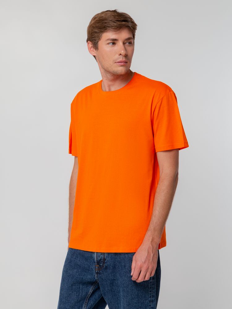 Футболка унисекс T-bolka 140, оранжевая — изображение 7