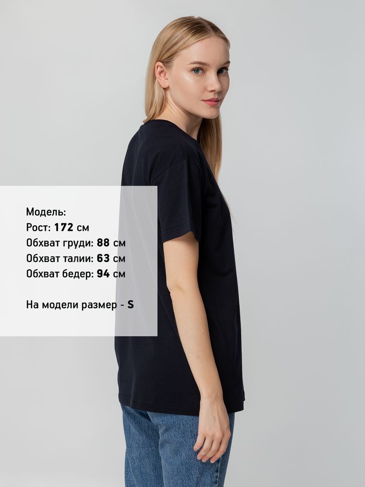 Футболка унисекс T-bolka 140, темно-синяя — изображение 9